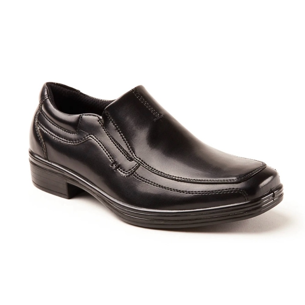 Deer Stags Kids' Wise Dress Comfort Slip-On Loafer in Black